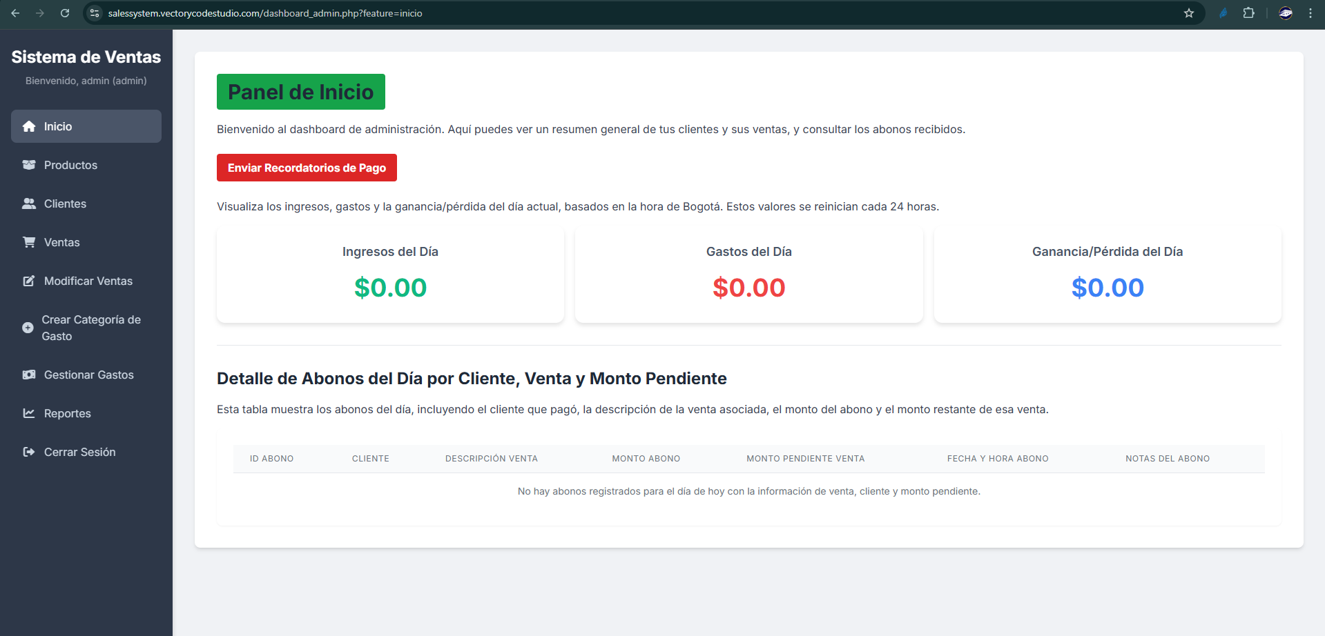 Captura de pantalla del Proyecto 3